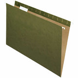 Business Source 1/5 Tab Cut Legal Hanging Folder, 8 1/2" x 14", 11 pt., Green, 50/Carton (BSN34111) Case of 50