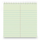 Business Source Green Tint Steno Notebook, 1 Subject, 6" x 9" Sheet Size, Green Cover, 6/Pack (BSN26743) Pack of 6