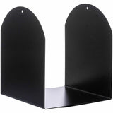 Business Source Steel Bookends, 7" Height, Magnetic, Black, 2/Pair (BSN54071) Pack of 2