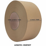 Business Source Reinforced Gummed Paper Tape, 150 yd Length x 3" Width, Brown, 10/Box (BSN32939) Case of 10