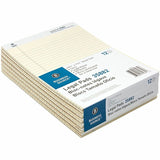 Business Source Micro-Perforated Legal Ruled Pads, 1 Subject, Stapled/Tapebound, Wide Ruled, 12/Dozen (BSN35882) Dozen