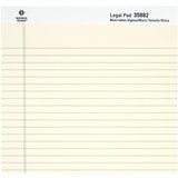 Business Source Micro-Perforated Legal Ruled Pads, 1 Subject, Stapled/Tapebound, Wide Ruled, 12/Dozen (BSN35882) Dozen