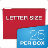 Business Source 1/5 Tab Cut Letter Hanging Folder, 8 1/2" x 11", 3/4" Expansion, 11 pt., Assorted, 25/Box (BSN34112) Case of 25