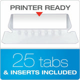 Business Source 1/5 Tab Cut Letter Hanging Folder, 8 1/2" x 11", 3/4" Expansion, 11 pt., Assorted, 25/Box (BSN34112) Case of 25
