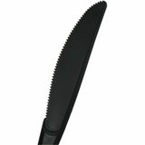 Genuine Joe Individually Warapped Heavy-Weight Polypropylene Knife, Black, 1000/Carton (GJO30412) Case of 100
