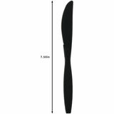 Genuine Joe Individually Warapped Heavy-Weight Polypropylene Knife, Black, 1000/Carton (GJO30412) Case of 100
