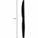 Genuine Joe Disposable Polystyrene Knife, Black, 1000/Carton (GJO30424) Case of 100