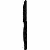 Genuine Joe Disposable Polystyrene Knife, Black, 1000/Carton (GJO30424) Case of 100