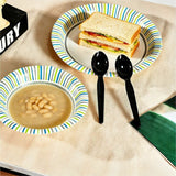 Genuine Joe Individually Wrapped Disposable Polystyrene Spoon, Black, 1000/Carton (GJO30429) Case of 100