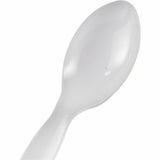 Genuine Joe Individually Wrapped Disposable Polystyrene Spoon, White, 1000/Carton (GJO30437) Case of 100