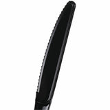 Genuine Joe Individually Wrapped Disposable Polystyrene Knife, Black, 1000/Carton (GJO30428) Case of 100