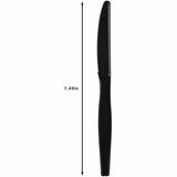 Genuine Joe Individually Wrapped Disposable Polystyrene Knife, Black, 1000/Carton (GJO30428) Case of 100
