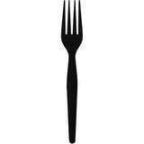 Genuine Joe Disposable Polystyrene Fork, Black, 1000/Carton (GJO30423) Case of 100
