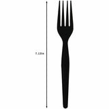 Genuine Joe Disposable Polystyrene Fork, Black, 1000/Carton (GJO30423) Case of 100