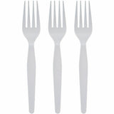 Genuine Joe Individually Wrapped Disposable Polystyrene Fork, White, 1000/Carton (GJO30435) Case of 100
