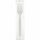Genuine Joe Individually Wrapped Disposable Polystyrene Fork, White, 1000/Carton (GJO30435) Case of 100