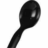 Genuine Joe Disposable Polystyrene Soup Spoon, Black, 1000/Carton (GJO30430) Case of 100