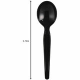 Genuine Joe Disposable Polystyrene Soup Spoon, Black, 1000/Carton (GJO30430) Case of 100
