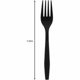 Genuine Joe Individually Warapped Heavy-Weight Polypropylene Fork, Black, 1000/Carton (GJO30411) Case of 100