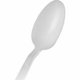 Genuine Joe Individually Warapped Heavy-Weight Polypropylene Spoon, White, 1000/Carton (GJO30421) Case of 100