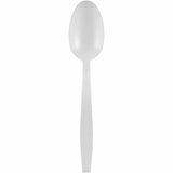 Genuine Joe Individually Warapped Heavy-Weight Polypropylene Spoon, White, 1000/Carton (GJO30421) Case of 100