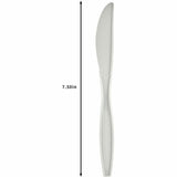 Genuine Joe Heavy-Weight Polypropylene Knife, White, 1000/Carton (GJO30416) Case of 100