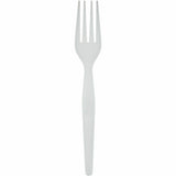 Genuine Joe Disposable Polystyrene Fork, White, 1000/Carton (GJO30431) Case of 100