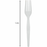 Genuine Joe Disposable Polystyrene Fork, White, 1000/Carton (GJO30431) Case of 100