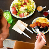 Genuine Joe Disposable Polystyrene Fork, White, 1000/Carton (GJO30431) Case of 100