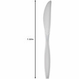 Genuine Joe Individually Warapped Heavy-Weight Polypropylene Knife, White, 1000/Carton (GJO30420) Case of 100