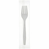 Genuine Joe Individually Warapped Heavy-Weight Polypropylene Fork, White, 1000/Carton (GJO30419) Case of 100