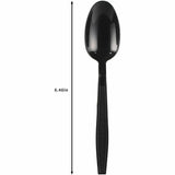 Genuine Joe Individually Warapped Heavy-Weight Polypropylene Spoon, Black, 1000/Carton (GJO30413) Case of 100