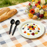 Genuine Joe Individually Warapped Heavy-Weight Polypropylene Spoon, Black, 1000/Carton (GJO30413) Case of 100