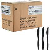 Genuine Joe Heavy-Weight Polypropylene Knife, Black, 1000/Carton (GJO30408) Case of 100