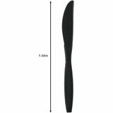 Genuine Joe Heavy-Weight Polypropylene Knife, Black, 1000/Carton (GJO30408) Case of 100