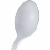 Genuine Joe Individually Warapped Heavy-Weight Polypropylene Soup Spoon, White, 1000/Carton (GJO30422) Case of 100