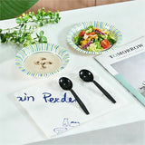 Genuine Joe Individually Warapped Heavy-Weight Polypropylene Soup Spoon, Black, 1000/Carton (GJO30414) Case of 100