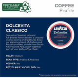 Lavazza K-Cup, Pod, Ground Dolcevita Classico K-Cup Coffee Pods, Medium, Kosher, 4/Carton (GMT0433CT) Case of 88