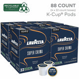 Lavazza K-Cup, Pod, Ground Super Crema K-Cup Coffee Pods, Medium, Kosher, 22/Box, 4/Carton (GMT0911CT) Case of 88