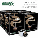 Lavazza K-Cup, Pod, Ground Espresso Italiano K-Cup Coffee Pods, Medium, 4/Carton (GMT0451CT) Case of 88