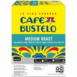 Caf&eacute; Bustelo K-Cup, Pod Medium-Roast K-Cup Coffee Pods, Dark Chocolate, Kosher, 4/Carton (GMT2861CT) Case of 88