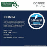 La Colombe K-Cup, Pod, Ground Corsica K-Cup Coffee Pods, Dark/Bold, Cocoa, Corsica, 4/Carton (GMT0328CT) Case of 80