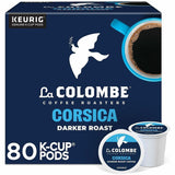 La Colombe K-Cup, Pod, Ground Corsica K-Cup Coffee Pods, Dark/Bold, Cocoa, Corsica, 4/Carton (GMT0328CT) Case of 80