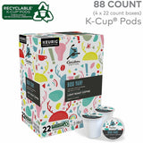 Caribou Coffee Caribou Coffee K-Cup, Pod 'Bou Yah! Blend K-Cup Pods, Light, Citrus, Sweet, Arabica, 4/Carton (GMT9686CT) Case of 88