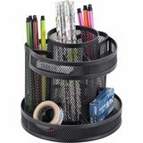 Lorell Multi-Compartment Rotating Desk Organizer, Black (LLR84137) Each