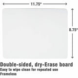 Lorell Double-Sided Dry-Erase Lap Boards, 6/Pack (LLR43910) Pack of 6