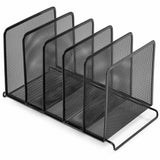 Lorell Stacking Mesh Sorter, Black, 4/Carton (LLR84133CT) Case of 4