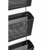 Lorell Mesh Wall File Organizer System, Black, Mesh, 4/Carton (LLR84135CT) Case of 4