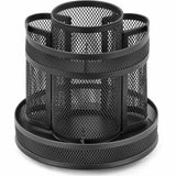 Lorell Multi-Compartment Rotating Desk Organizer, Black, 2/Carton (LLR84137CT) Case of 2