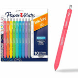 Paper Mate InkJoy Gel Pens, Assorted Ink, 0.7 mm Pen Point, Retractable, Gel-based, 10/Pack (PAP2226119) Pack of 10